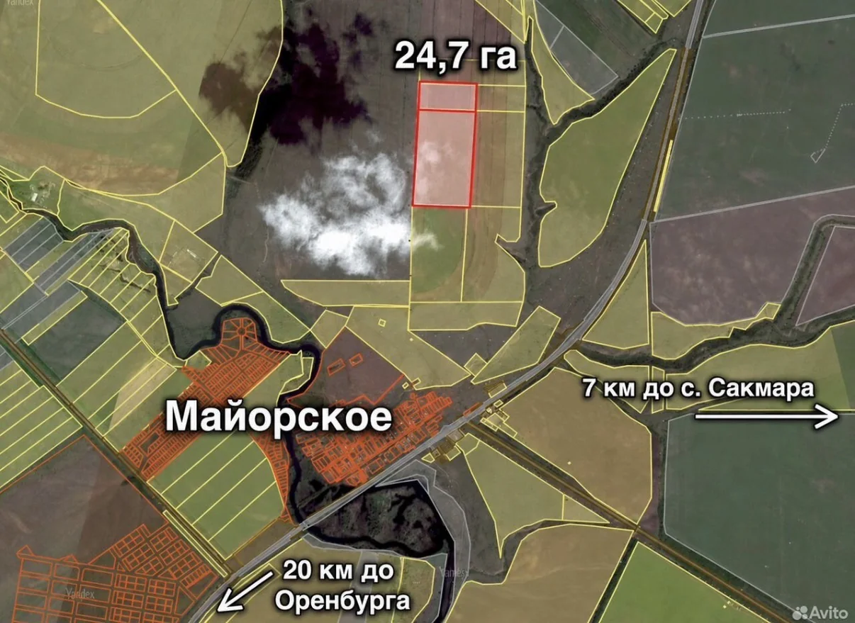 Расположение участка на карте